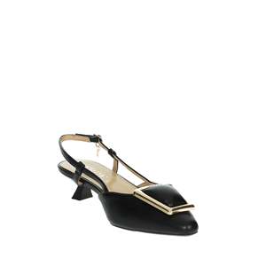 Ferre' Women's Slingback <b>Pumps</b> F-212 White Heel Fashion Shoes - Product Image 5