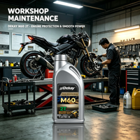 Huile moteur 2 temps haute performance premium API TC JASO FD ISO-L-EGD 1L, anti-usure, pour moto