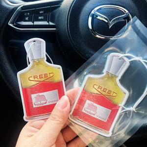 Özel tasarım uzun ömürlü koku kağıt araba hava spreyi farklı kokuyor tasarım Aroma asılı hava spreyi özel araba Freshie - Product Image 4