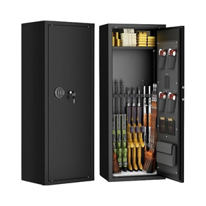 10-12 kim loại súng an toàn tủ lớn khóa kỹ thuật số có thể điều chỉnh súng trường giá cho súng ngắn súng ngắn phòng khách hiện đại văn phòng nhà - Product Image 1