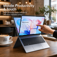 Nouvel ordinateur portable tactile pliable à 360° de 15,6 pouces, processeur AMD Ryzen 3, Windows 11, ordinateur portable professionnel et éducatif, tablette 2 en 1