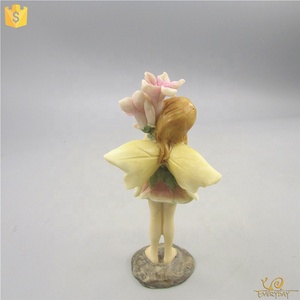 EV13125A Bán Buôn Trang Trí Sân Vườn Đẹp Nhựa Cổ Tích Cô Gái Với Hoa Bức Tượng Thu Nhỏ Bức Tượng Cổ Tích - Product Image 3