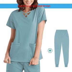 ชุดยูนิฟอร์มพยาบาลแบบระบายอากาศ ชุดสครับแขนยาวสำหรับบุรุษ - Product Image 1