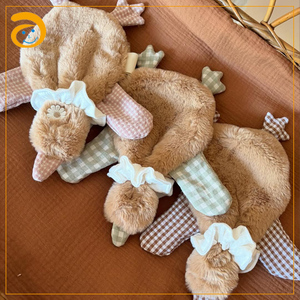 Manta de seguridad suave de felpa con diseño de conejo y ganso para bebé, animal de peluche, juguete para cuna de recién nacido, esencial para la guardería - Product Image 3