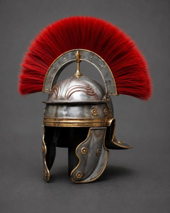 Ensemble d'armure en acier de centurion romain avec casque et bouclier, moulage 3D, costume de légionnaire médiéval pour reconstitution historique et exposition - Product Image 4