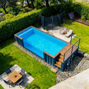 Piscina Fuori Terra Personalizzata in Fibra di Vetro e Acrilico <span class=keywords><strong>per</strong></span> Esterni, Giardino, Famiglia e Bambini - Product Image 6