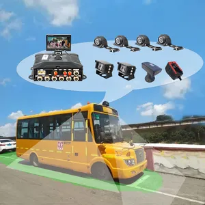 Okul otobüsü 8 kanal H.264 Mdvr oyuncu otobüs kamyon 2tb sabit disk 256gb Sd kart Mdvr