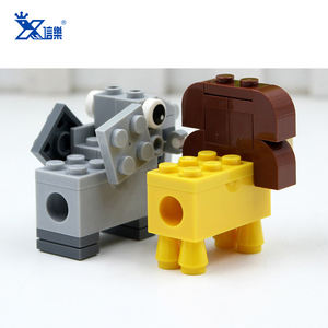 Taille-crayon de dessin animé avec animal à l'intérieur, mini blocs, jeu de briques, jouets éducatifs en blocs de construction - Product Image 3