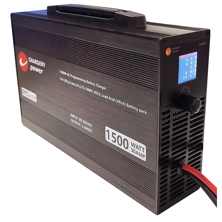 C6830 PFC charger 68V 30A 1500W programmable current and voltage lithium battery charger