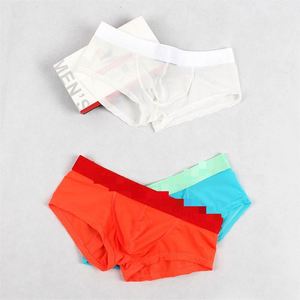 <b>Men's</b> Ice Briefs Boxers Thin Mid-Rise Breathable Knitted Solid Color Large Size Sexy Underwear - Product Image 2