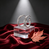 Boucles d'oreilles tendance en argent sterling 925 pour femmes, motifs personnalisés avec zircon cubique