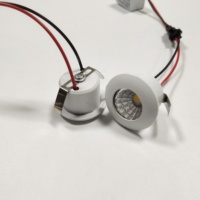 Mini Projecteur LED Encastrable 1W, Argent Aluminium, Plafonnier pour Armoire, Hôtel, Entrepôt, AC85-265V, 2700K, IP20, CE, 50000 Heures, 2 Ans