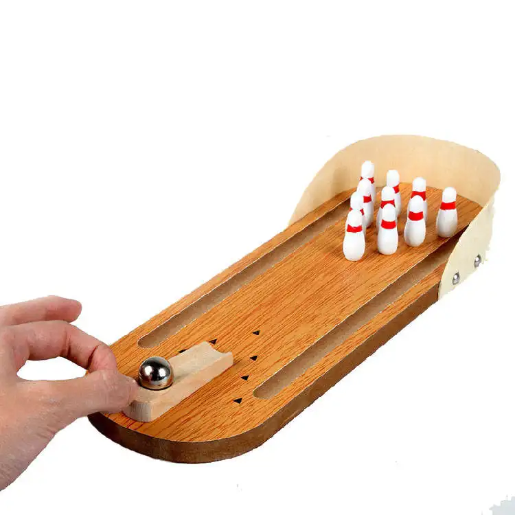 Best Selling Wooden Mini Desktop Bowling