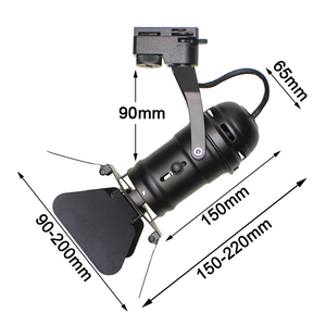 Luminaria de Aluminio de Superficie GU10 con Puerta de Granero y Carcasa de Pared de 4 Hojas, Soporte para Luz <span class=keywords><strong>LED</strong></span> de Riel para Aplicaciones en Centros Comerciales - Product Image 1
