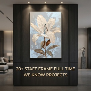 Art abstrait en relief 3D sur mesure haut de gamme pour la décoration de villas de luxe, de clubs et de projets hôteliers professionnels, conception d'art mural - Product Image 3