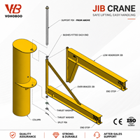 Grue à flèche portante d'atelier portable de 1 à 10 tonnes, la plus vendue, avec engrenages et moteur, télécommande sans fil, personnalisable