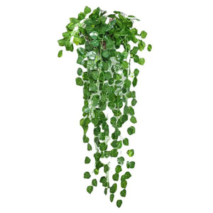 Plantes artificielles suspendues, lierre vert, fleurs en soie plastique, décoration murale, verdure d'intérieur - Product Image 3