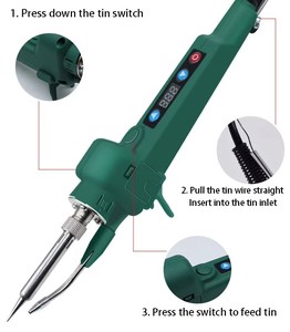 Nouveau <span class=keywords><strong>fer</strong></span> à <span class=keywords><strong>souder</strong></span> électrique 80W avec fonction d'alimentation automatique en étain - Product Image 6