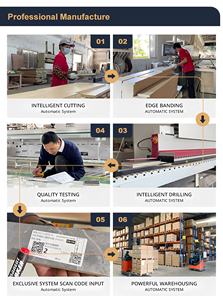 고급 주방 가구 나무 주방 캐비닛 합판 마분지 MDF 빌라 주방 찬장 섬 - Product Image 6