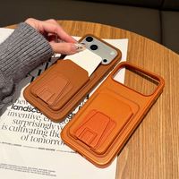 Étui portefeuille personnalisé en cuir PU avec logo pour iPhone 18 Pro Max 17 16 15 14 13 Pro avec béquille pliable et fente pour cartes