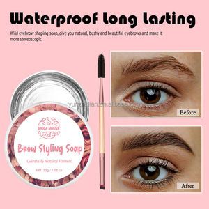 VIOLA HOUSE 30g Brow Styling Soap Private Label Long Lasting <strong>Eyebrow</strong> <strong>Wax</strong> 3D Feathery Brow Lamination <strong>Kit</strong> with Brush - Product Image 6