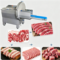 Máquina Cortadora de Carne Industrial de Venta Caliente, Rebanadora Automática de Carne Congelada, Cortadora Comercial de Filetes, Cortadora de Porciones Controlada por PLC