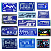 Layar LCD Speedometer Motor Berkualitas Tinggi Harga Terjangkau Custom VA HTN TN STN Segment Layar Skuter LED Backlight ROHS