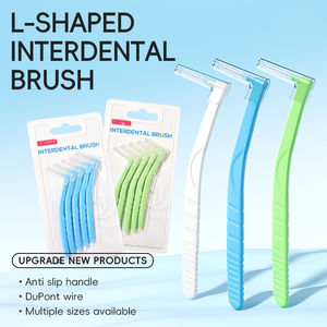 Cepillo Interdental para Cuidado Dental y Ortodoncia - Limpiador de Espacios Interdentales en Forma de L/7 para Limpieza Universal de Intersticios Dentales - Product Image 1