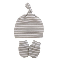 Gorro de algodón liso para bebé, gorro con guantes para recién nacido, regalo para niña, sombrero para bebé, accesorios para niño pequeño