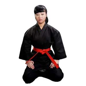 black karate uniforms/ gis women karategi black
