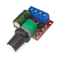 Contrôleur de vitesse de moteur DC PWM 3V 12V 24V 35V 5A, module de régulateur de tension réglable avec fonction de gradation LED, carte PCBA