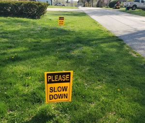 Fade Proof Lightweight 18x24 <b>Custom</b> Text Yard Signs with H-Stand for Services & Repairs Landscaping Services Promotion - Product Image 5