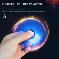 Briquet à flamme bleue gonflable à chargement direct, modèle nouveau, coupe-vent, à une touche, le plus vendu par les influenceurs
