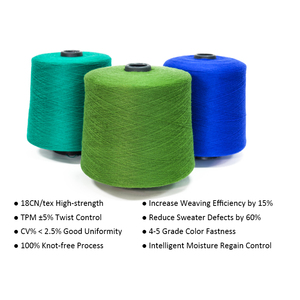 Trung Quốc Sợi Nhà Cung Cấp Bán Buôn Đan Nhanh Chóng Khô Polyester <span class=keywords><strong>Nylon</strong></span> <span class=keywords><strong>Viscose</strong></span> 48nm 28S/2 Nhuộm Pha Trộn Lõi Spun Sợi Cho Dệt Kim Dệt - Product Image 2