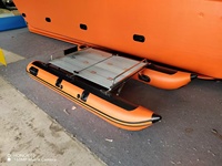 Kit de Pontón de Asiento Inflable Flotante Barato para Una Persona Pequeño Catamarán de PVC