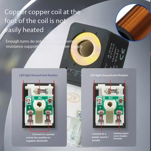 Vanne solénoïde de type plaque 4M210-08, vanne directionnelle de cylindre pneumatique 4M310-<span class=keywords><strong>10</strong></span>, vanne à air à deux positions et cinq voies 220V/24V - Product Image 2