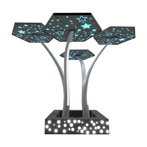 Panneau solaire photovoltaïque artistique bifacial en silicium monocristallin 182mmx182mm, design paysager, taille personnalisée - Product Image 1