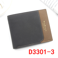 Dompet Pria Kulit, Dompet Lelaki Minimalis Santai Pendek Kustom
