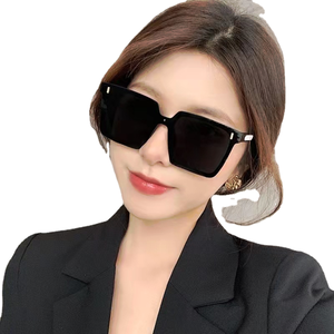 Солнцезащитные очки для интернет-знаменитостей, Женская Большая оправа, квадратная УФ-линза, большой приливной - Product Image 1