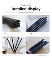 Bâtonnets diffuseurs en fibre de polyester naturelle, taille et couleur personnalisables, durables, absorbants, pour humidificateur et purificateur d'air, maison et bureau