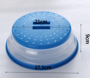 Hot Selling Multifunction 2 in 1 Collapsible Splatter Folding <b>Microwave</b> Cover for Food - Product Image 2