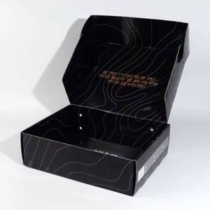 Boîte en papier kraft biodégradable écologique personnalisée, boîtes d'emballage pliables en carton ondulé - Product Image 1