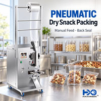 Machine d'emballage pneumatique à alimentation manuelle, équipement de scellage de sachets haute vitesse pour l'emballage de petites pièces et de matériel irrégulier