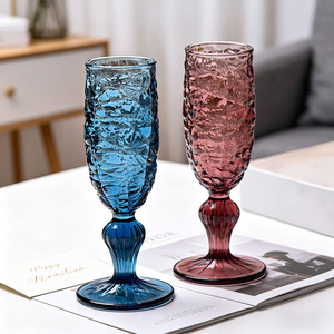 Juego <span class=keywords><strong>de</strong></span> Vasos <span class=keywords><strong>de</strong></span> Vidrio con Relieve <span class=keywords><strong>de</strong></span> Color Natural, Vasos <span class=keywords><strong>para</strong></span> <span class=keywords><strong>Vino</strong></span> y Champán, Vaso <span class=keywords><strong>para</strong></span> <span class=keywords><strong>Vino</strong></span> Tinto <span class=keywords><strong>para</strong></span> Bodas - Product Image 6