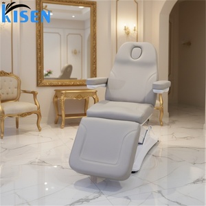 Kisen Deluxe Padded Thick Cushion <b>Electric</b> Beauty Bed Recliner Salon Tray Multifunctional Lash Eyelash Chair Tattoo Chair - Product Image 1