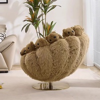 Meubles de salon chaise design personnalité créative Art poupée extraterrestre poupée animale paresseux polaire en peluche ours en peluche canapé chaise