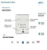 Caja de Distribución Eléctrica Winsun de 30kW / 60kW / 100kW para Parques y Plazas Públicas, IP30, 220V, Alta Calidad, Venta Directa de Fábrica