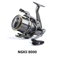 Byloo vente en gros 8000 - 14000 Max glisser 20KG longue coulée carpe moulinet thon bar mer eau salée eau douce métal pêche moulinet