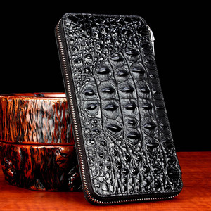 <span class=keywords><strong>Portafoglio</strong></span> Lungo in Vera Pelle di Vacchetta <span class=keywords><strong>con</strong></span> Stampa Coccodrillo per <span class=keywords><strong>Uomo</strong></span>, Borsa a Mano <span class=keywords><strong>con</strong></span> <span class=keywords><strong>Cerniera</strong></span>, Elegante Pochette <span class=keywords><strong>da</strong></span> <span class=keywords><strong>Uomo</strong></span> per Affari - Product Image 2