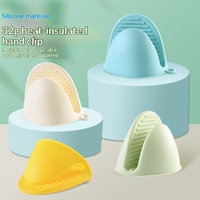 Gants d'espacement en silicone à deux doigts pour la cuisine, pince à assiettes et à bols, pour fours de cuisson, bleu, vert, orange